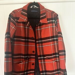 United by blue plaid quilted jacket